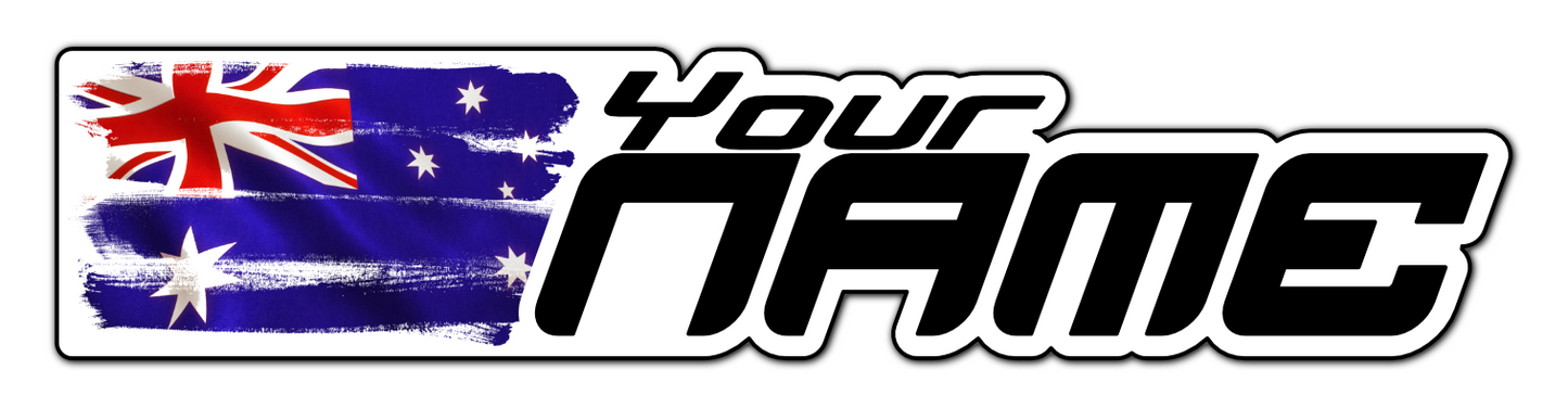RC Name Stickers Customizable