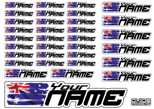 RC Name Stickers Customizable